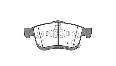 OPEN PARTS bpa118342 -  Комплект тормозных колодок, дисковый тормоз